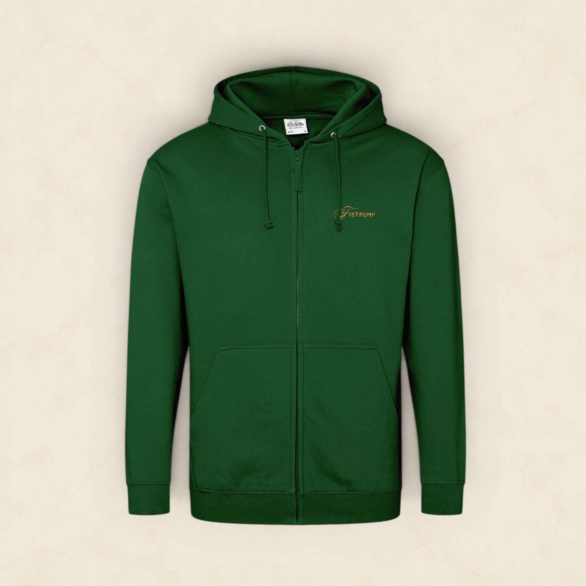 Zipped Hoodie - Gold Logo