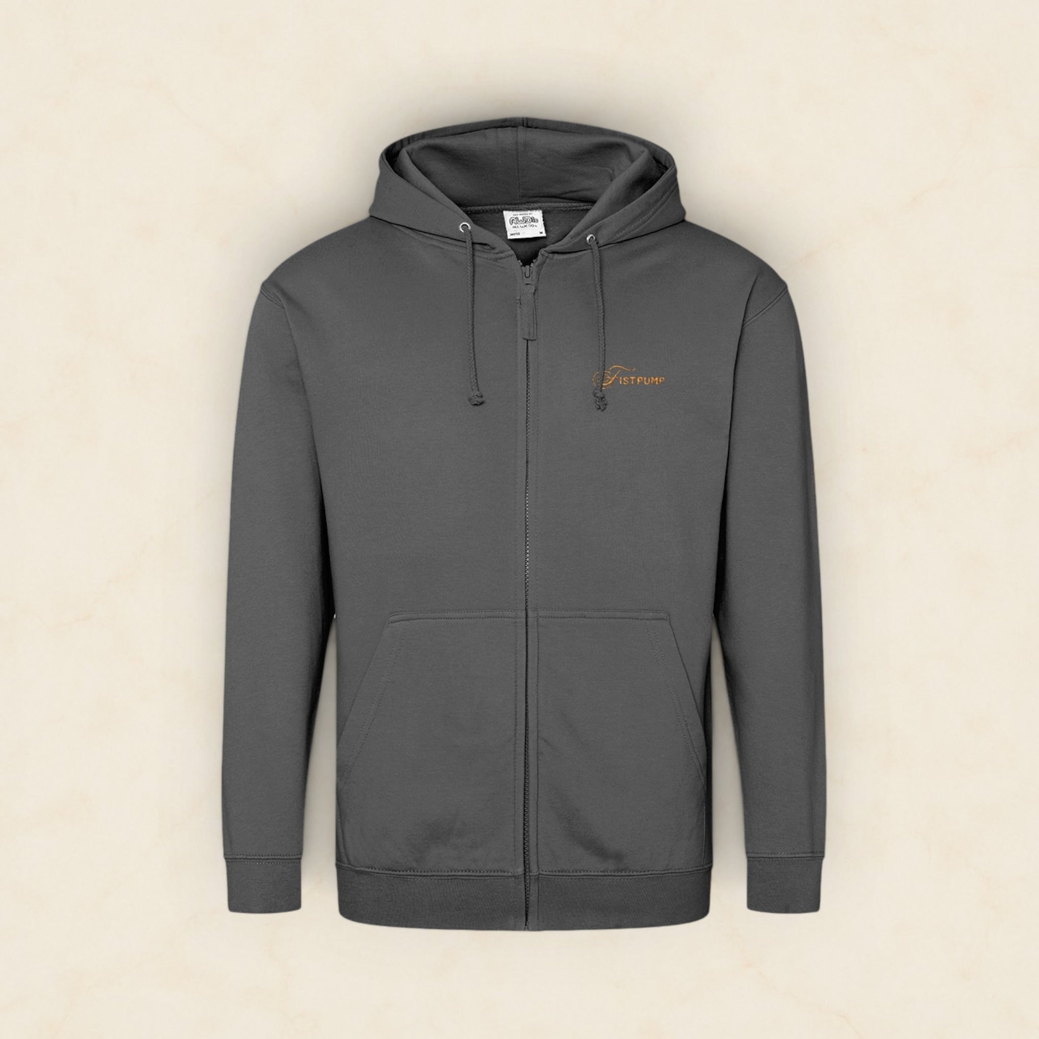 Zipped Hoodie - Gold Logo
