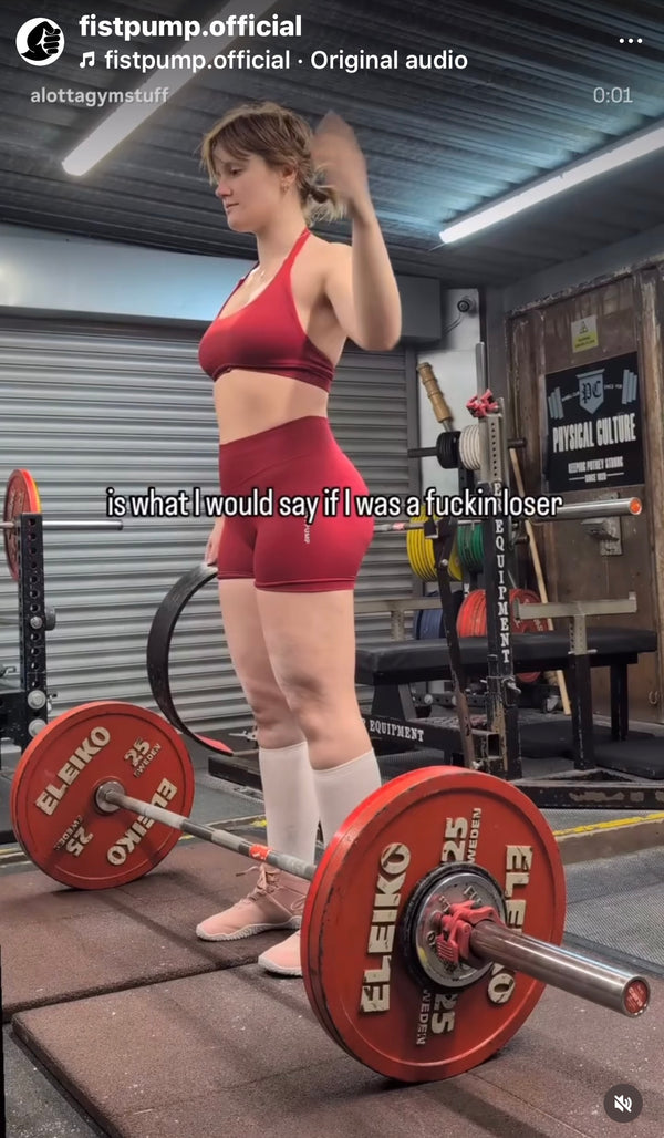 Lifting heavy enough to make the floor nervous.