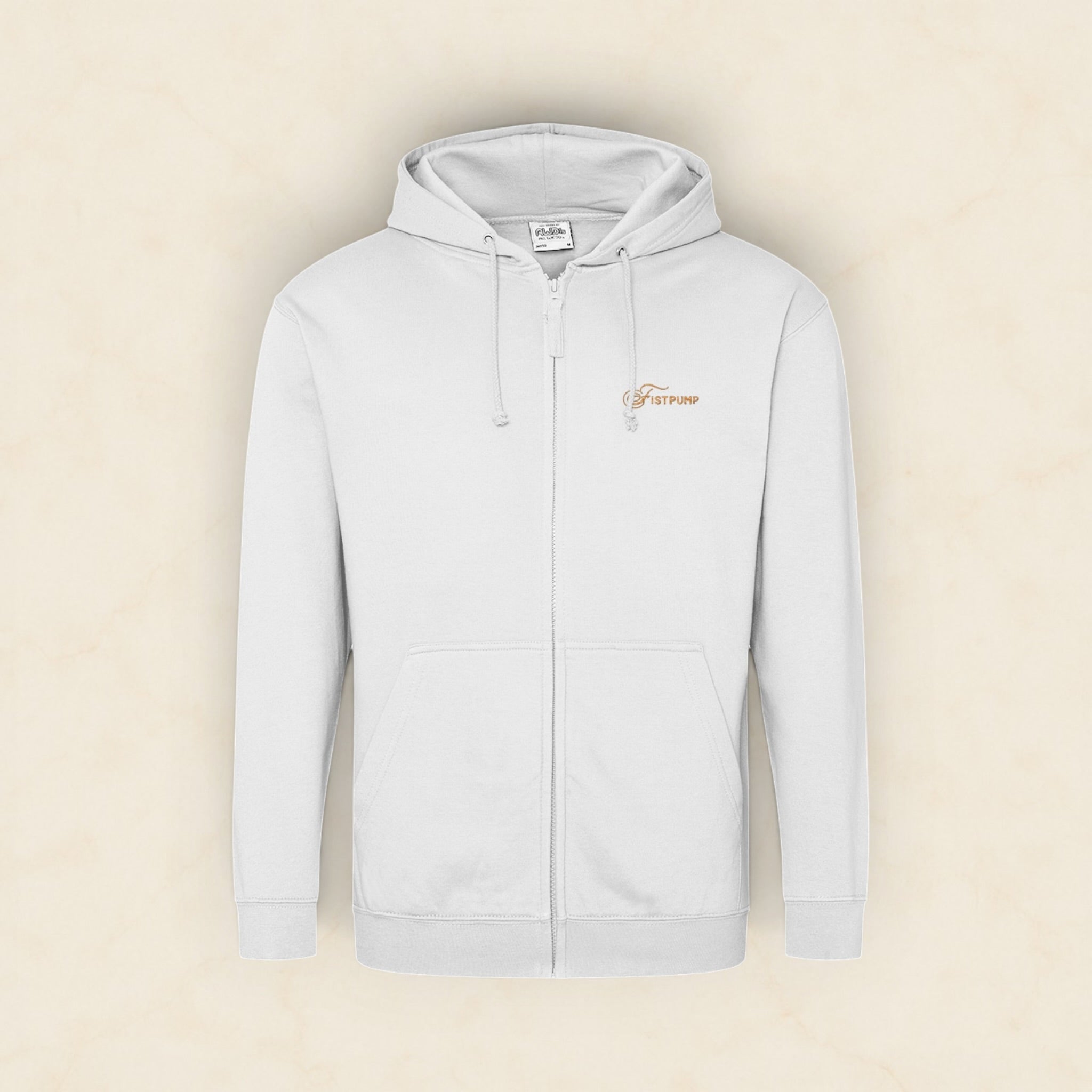 Zipped Hoodie - Gold Logo