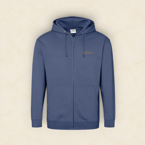 Zipped Hoodie - Gold Logo