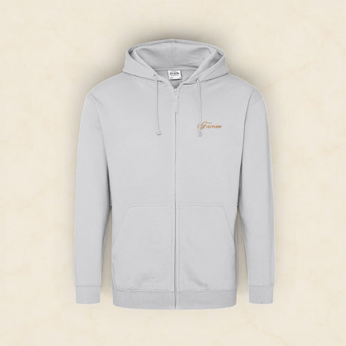 Zipped Hoodie - Gold Logo