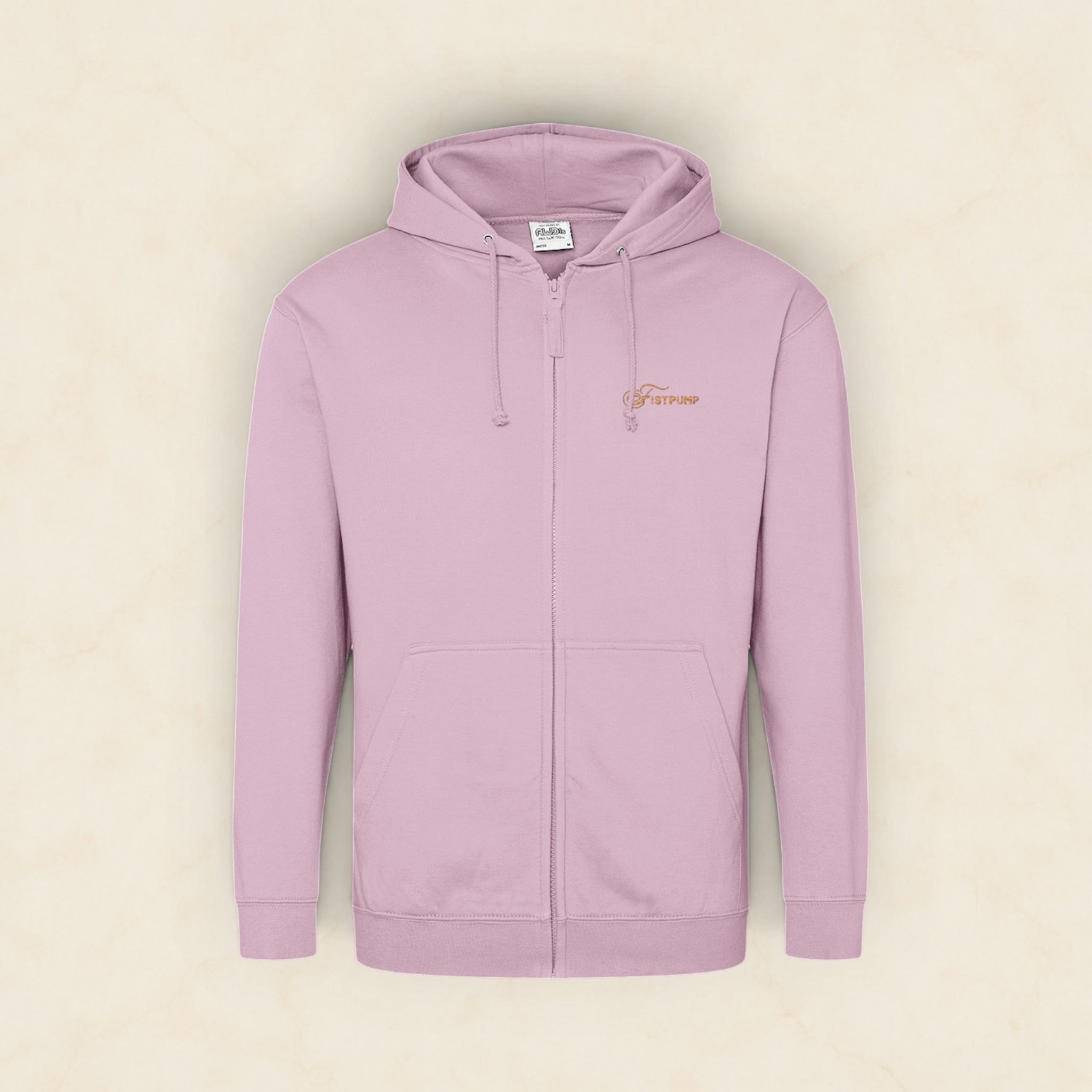 Zipped Hoodie - Gold Logo