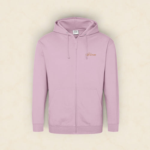Zipped Hoodie - Gold Logo