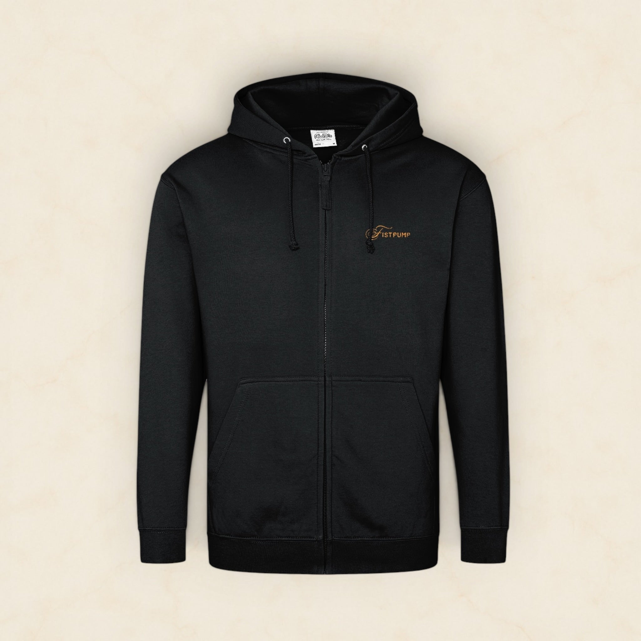 Zipped Hoodie - Gold Logo