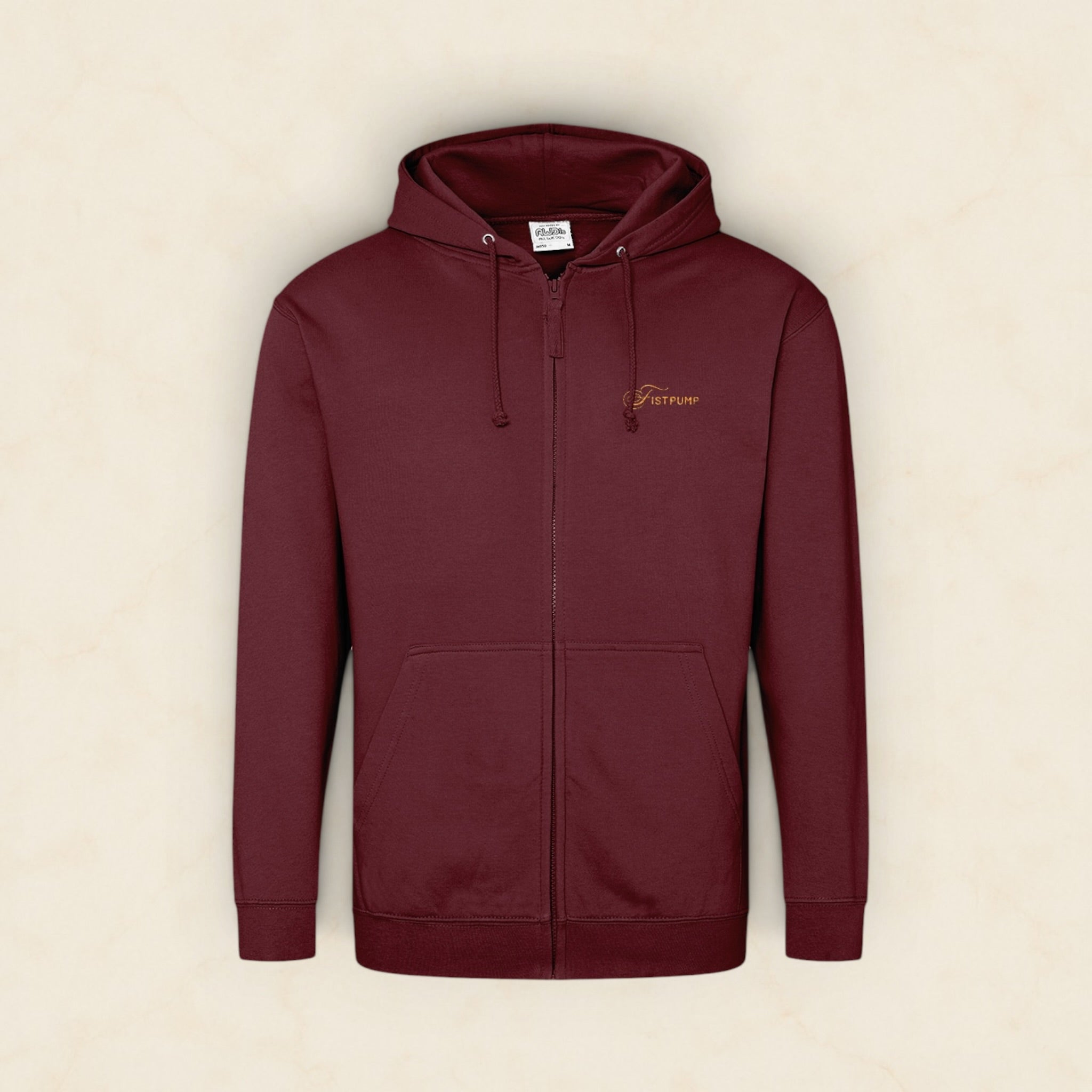Zipped Hoodie - Gold Logo