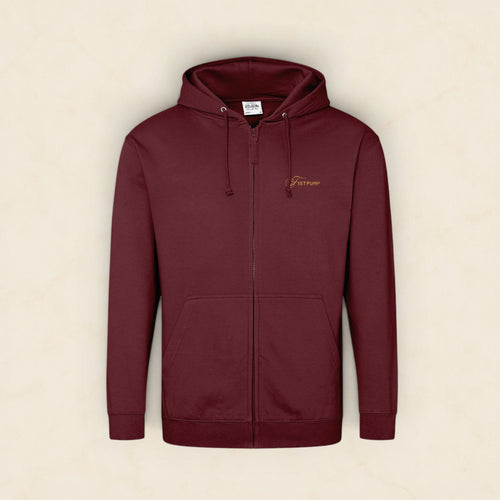 Zipped Hoodie - Gold Logo