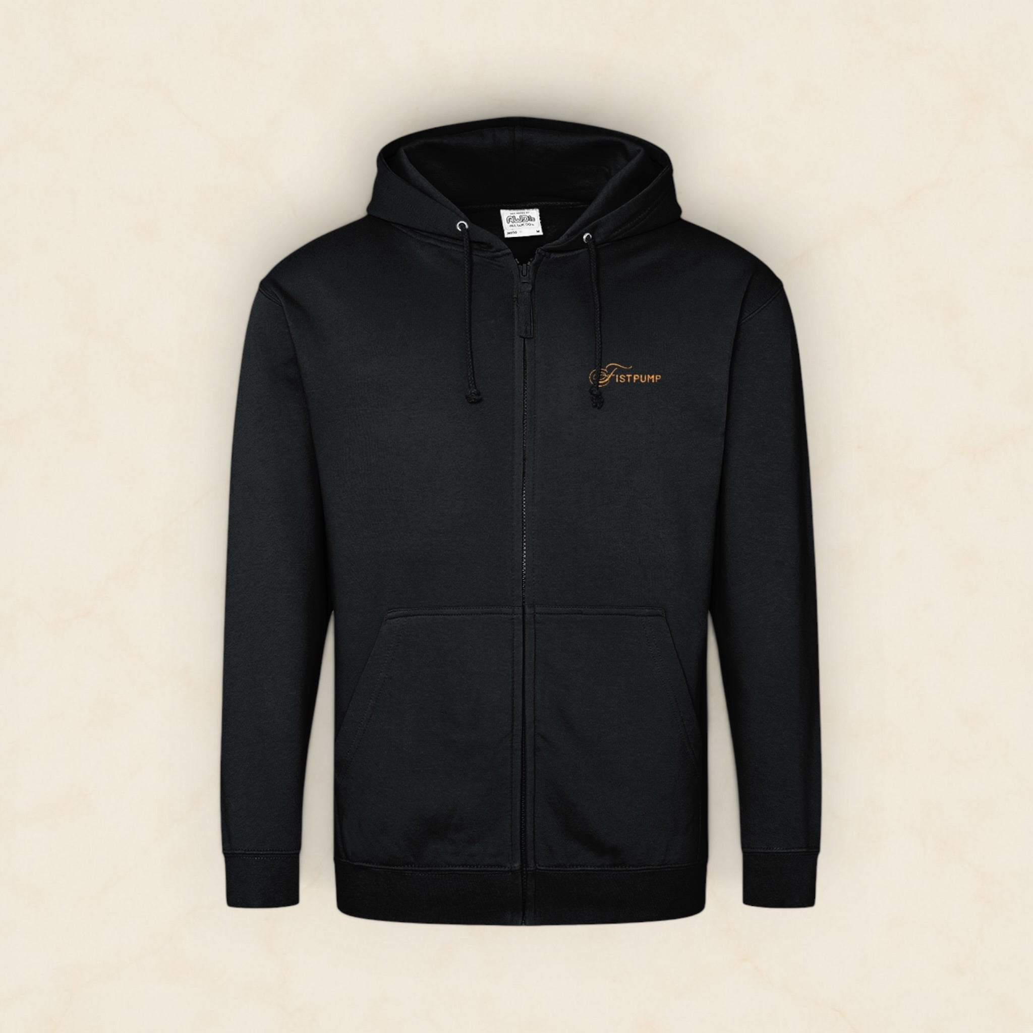 Zipped Hoodie - Gold Logo