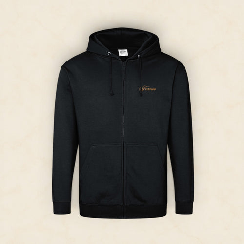 Zipped Hoodie - Gold Logo