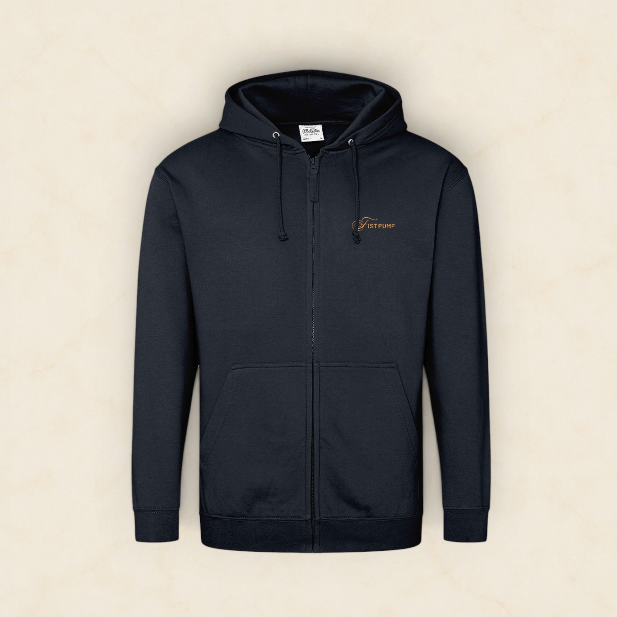 Zipped Hoodie - Gold Logo