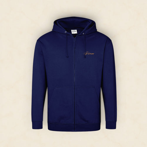 Zipped Hoodie - Gold Logo