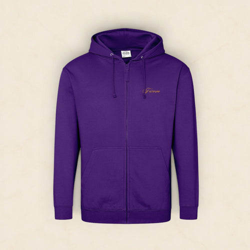 Zipped Hoodie - Gold Logo