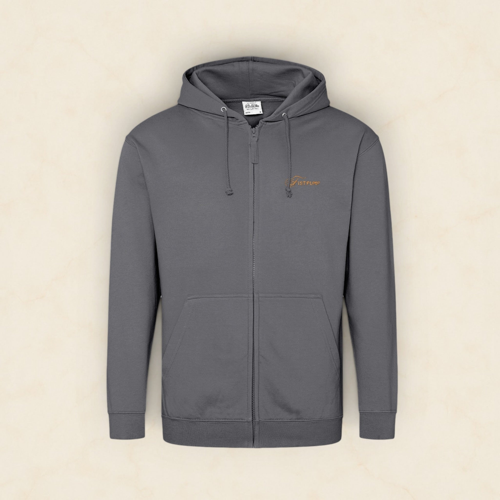 Zipped Hoodie - Gold Logo