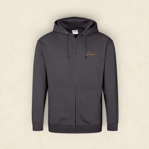Zipped Hoodie - Gold Logo