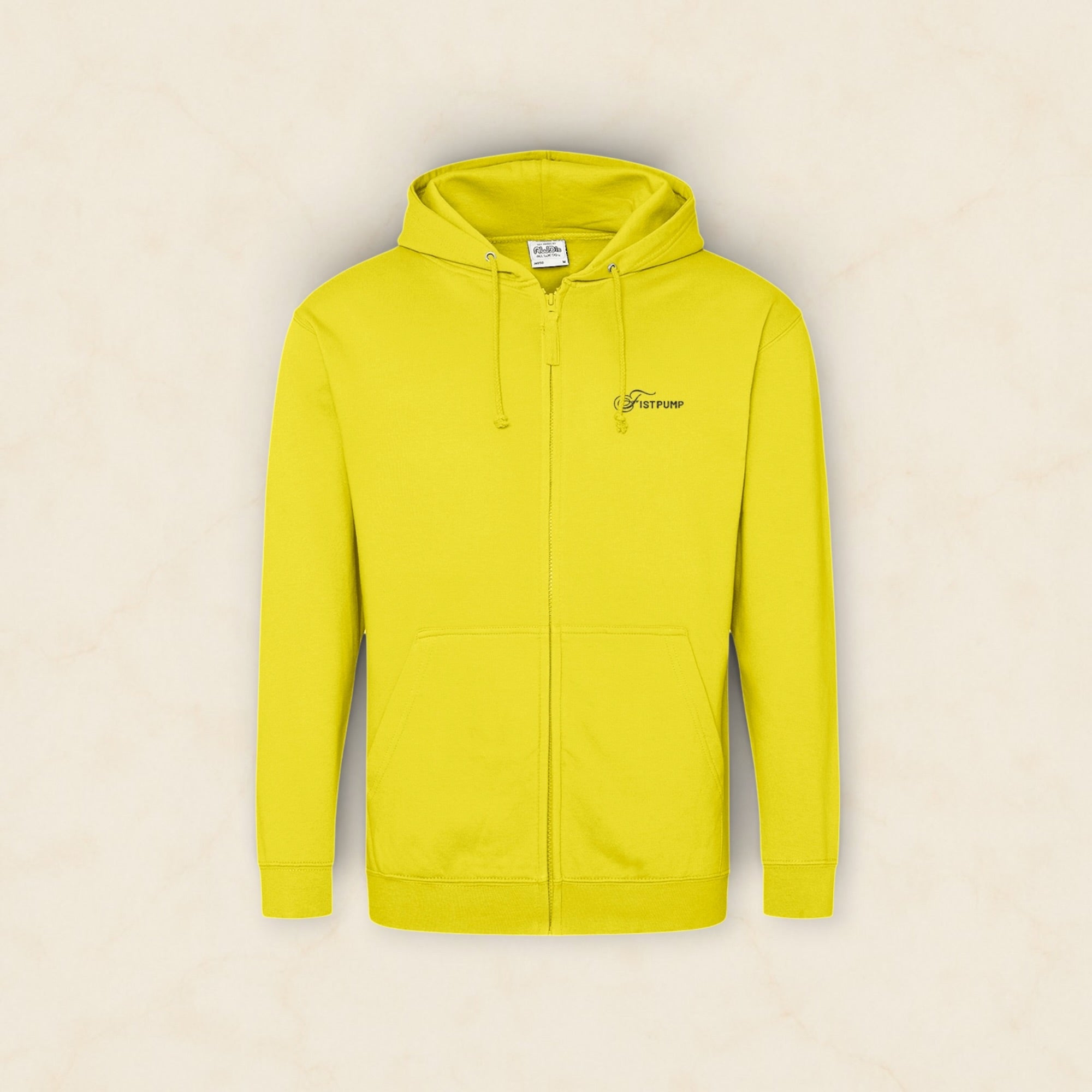 Zip Hoodie - Black Logo – FISTPUMP